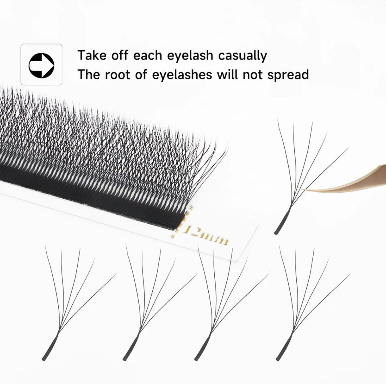 Ciglia Wcurl nero 5D 0.07