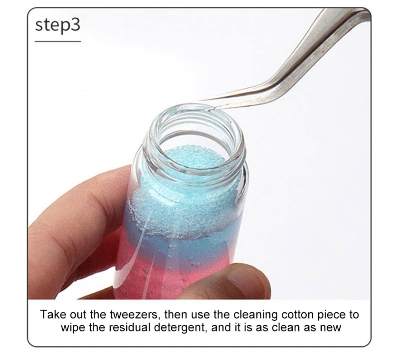 Liquid to clean tweezers