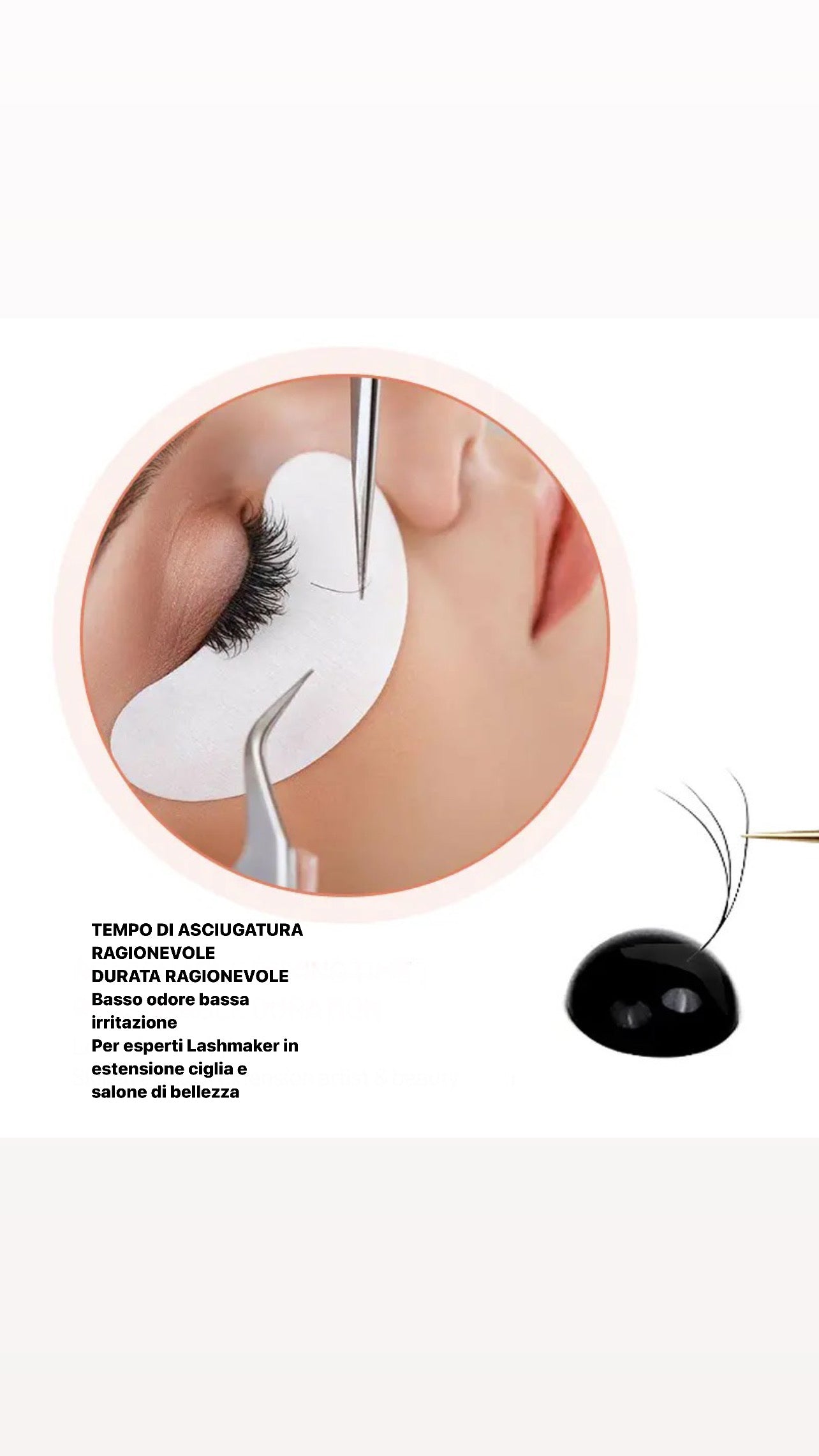 Colla extension ciglia nera Expert