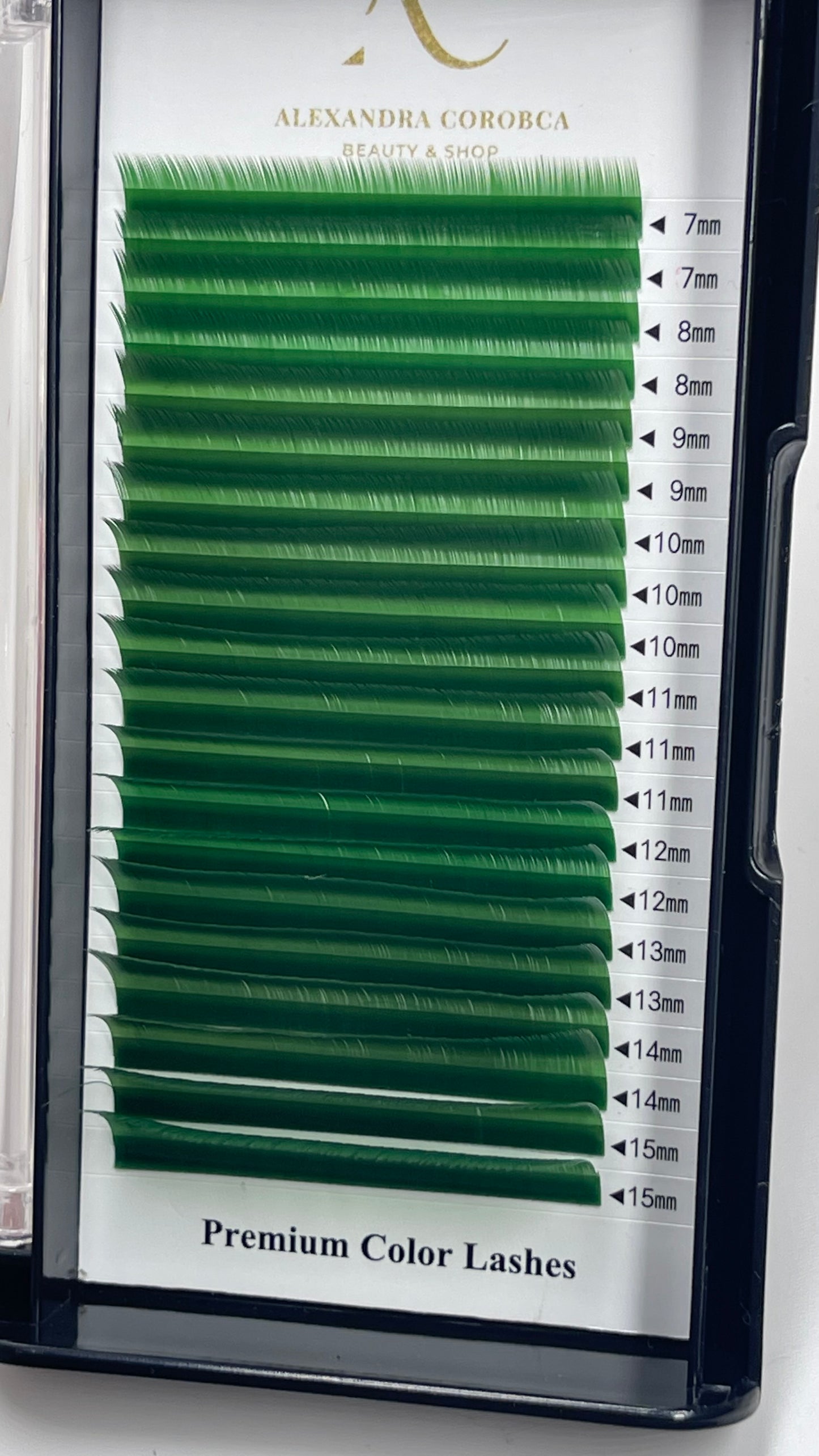 Ciglia colore verde 0.10