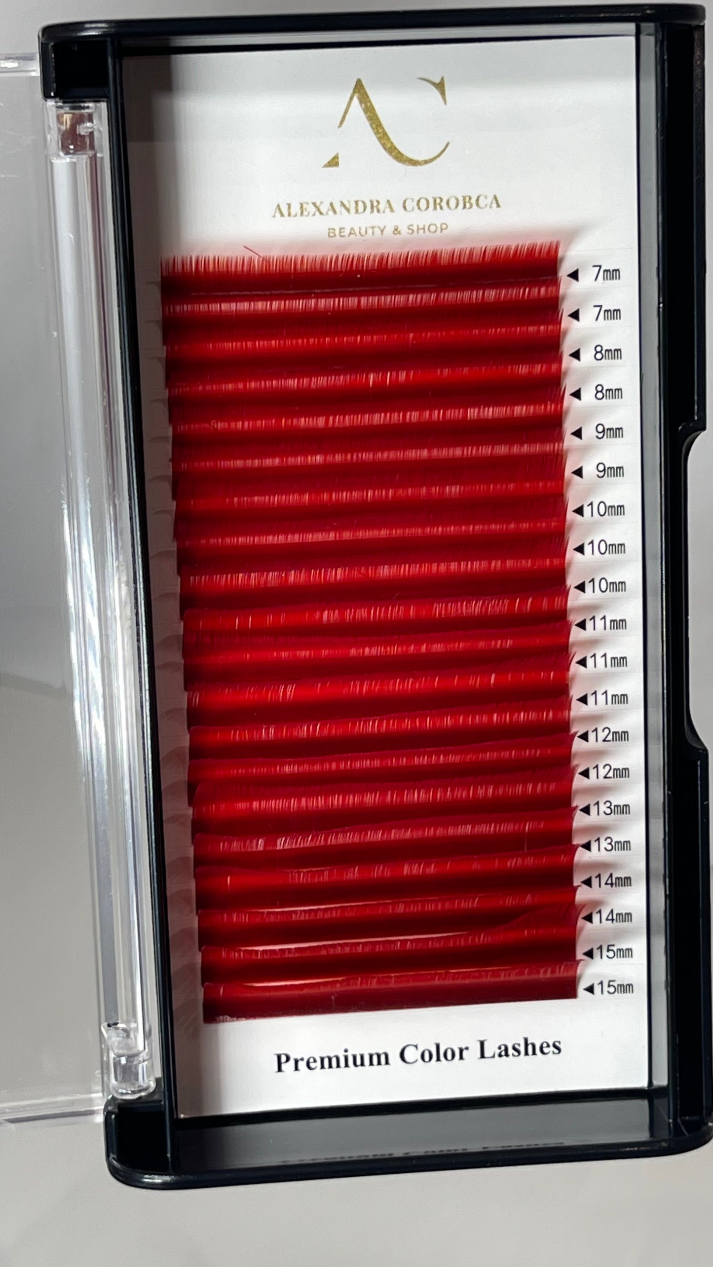 Ciglia colore rosso 0.10