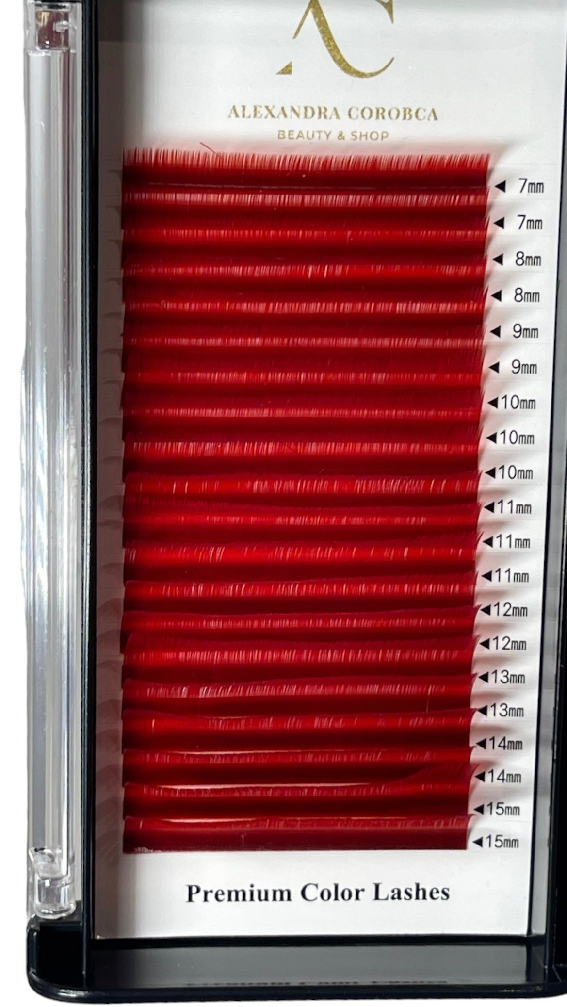 Ciglia colore rosso 0.10